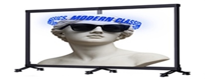 AllSee Indoor Transparent DV-LED Freestanding Totems