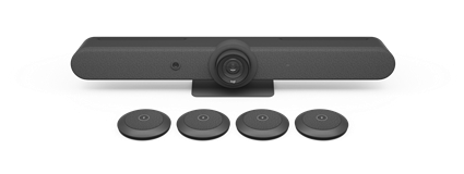 Logitech Rally Bar + mikrofonski moduli za timske sobe na Windows-u